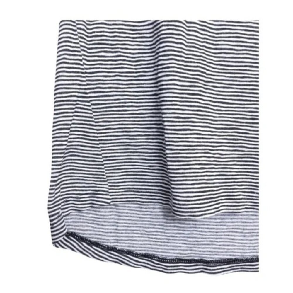 Athleta Breezy Stripe Muscle Tank Stripe Black White XLT - Picture 5 of 6
